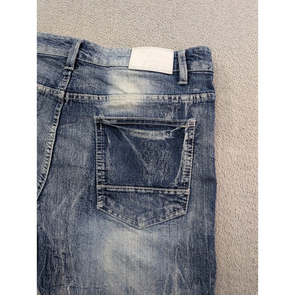 Southpole Other - Southpole Mens Skinny Moto Jeans Distressed Blue Denim 34x32